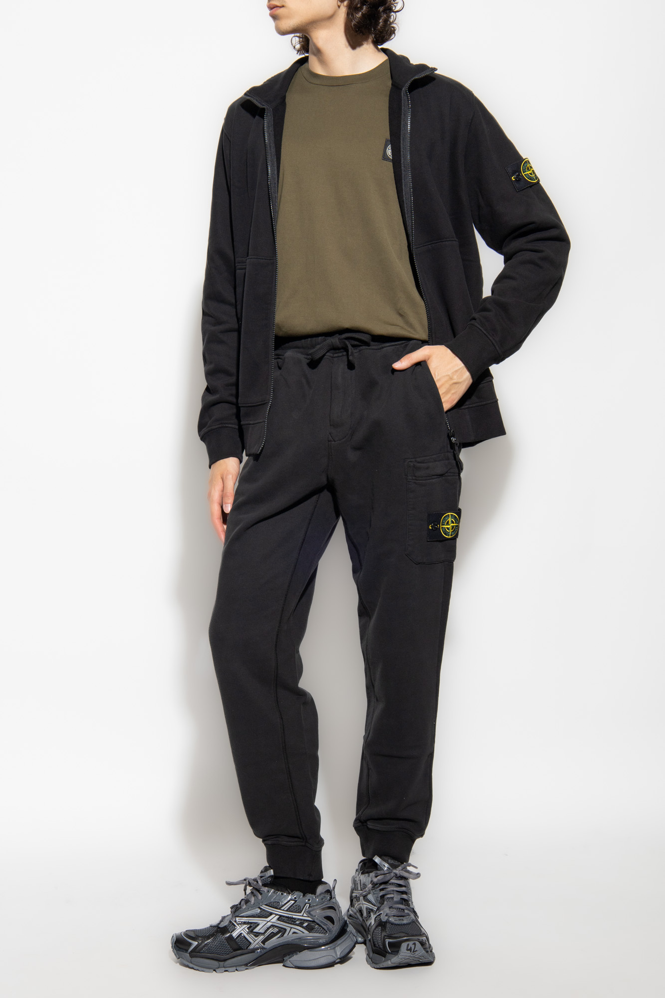 Stone island mens tracksuit hot sale set